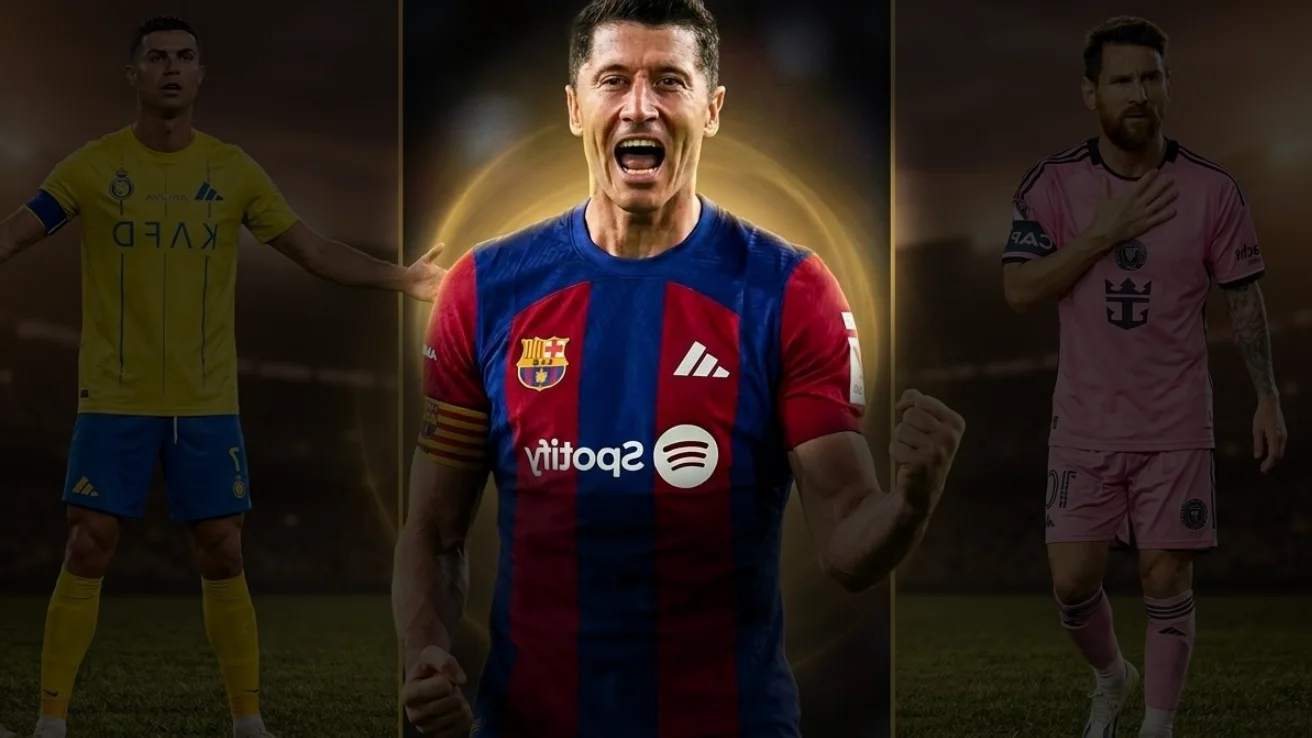 هدف ليفاندوفسكي الحاسم يعزز آمال برشلونة في الدوري الإسباني